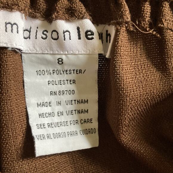 Madison Leigh Pink & Brown 3 Piece Top, Skirt, & Pant Set, Size 8 - Picture 14 of 14